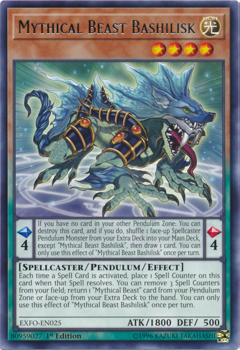 Mythical Beast Bashilisk [EXFO-EN025] Rare | Jomio and Rueliete's Cards and Comics