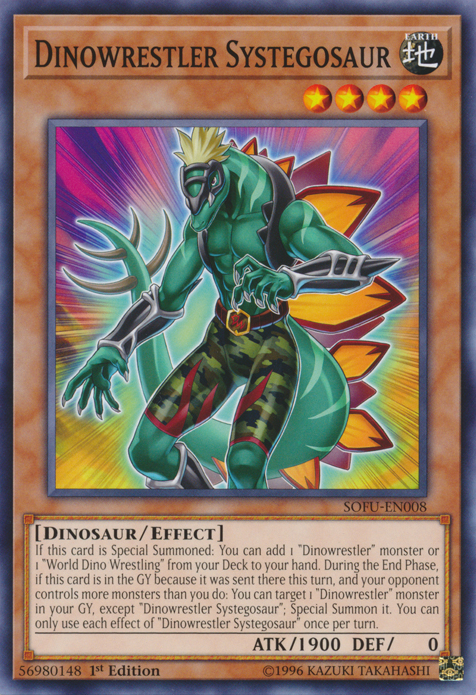 Dinowrestler Systegosaur [SOFU-EN008] Common | Jomio and Rueliete's Cards and Comics