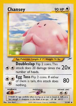 Chansey (31/105) [Neo Destiny Unlimited] | Jomio and Rueliete's Cards and Comics