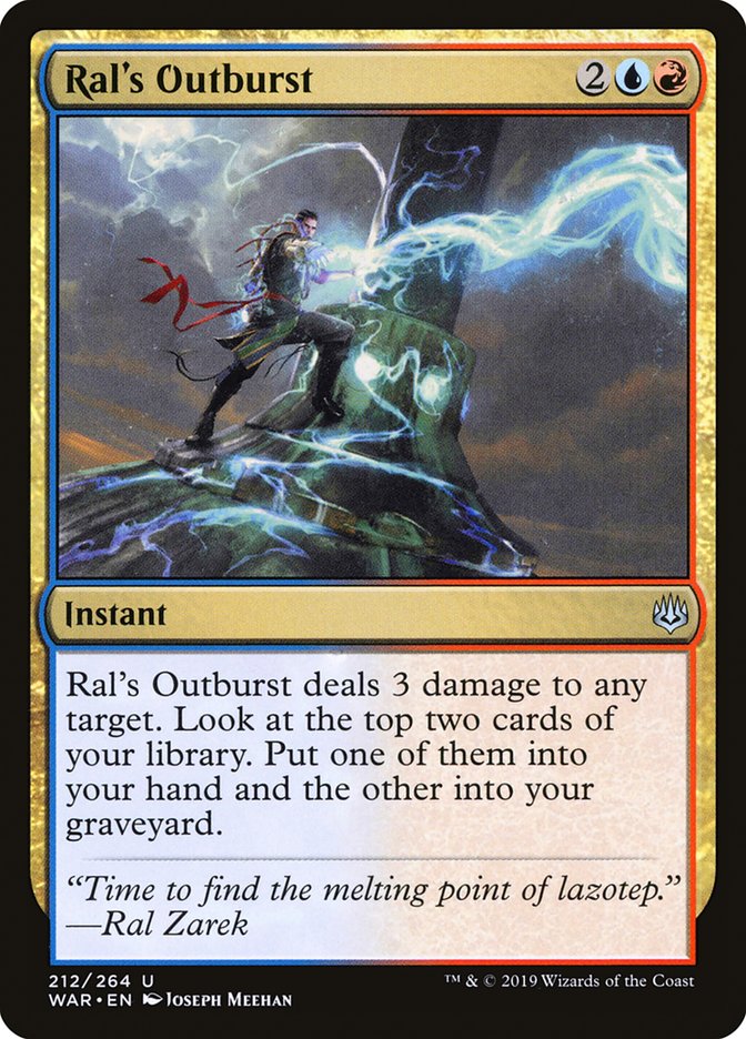 Ral's Outburst [War of the Spark] | Jomio and Rueliete's Cards and Comics