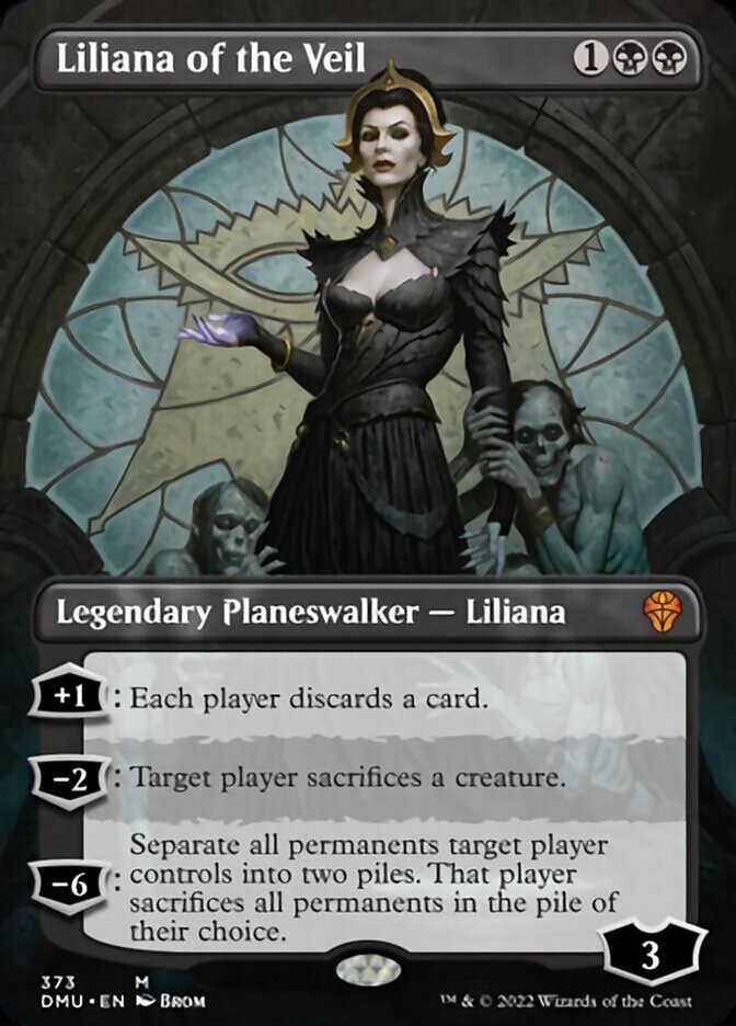 Liliana of the Veil (Borderless) [Dominaria United] | Jomio and Rueliete's Cards and Comics