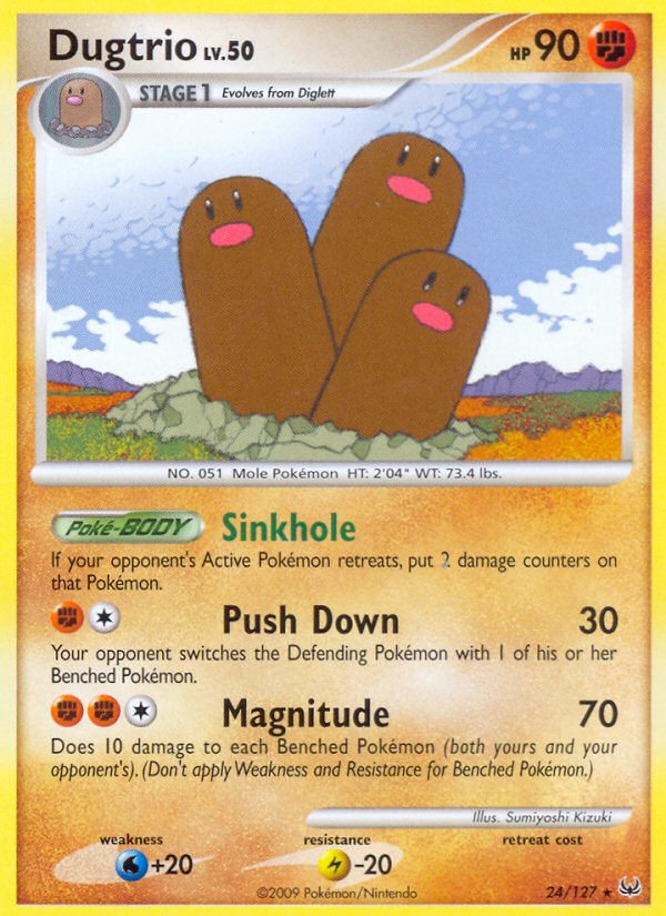 Dugtrio (24/127) [Platinum: Base Set] | Jomio and Rueliete's Cards and Comics