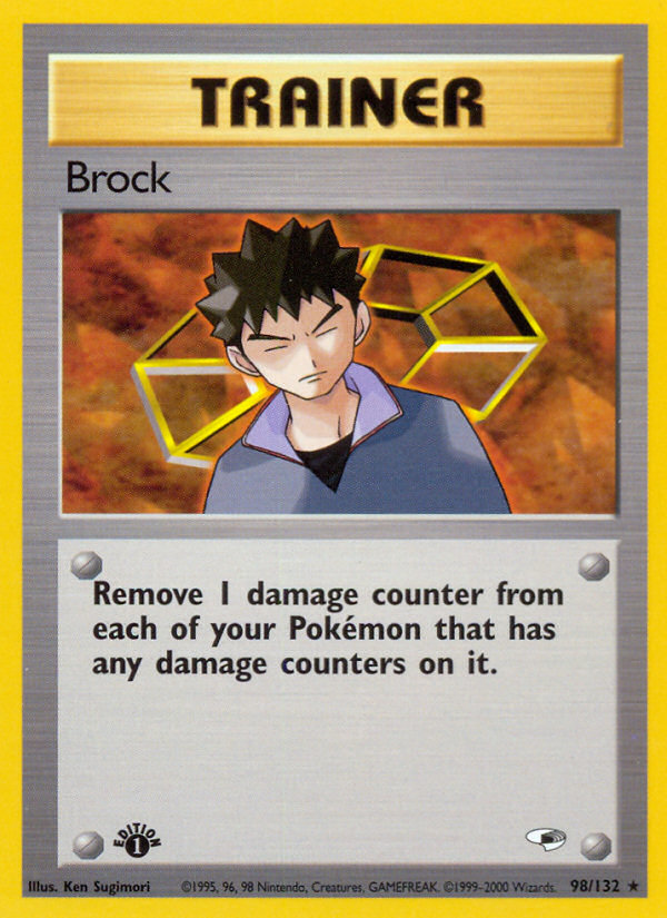 Brock (98/132) [Gym Heroes 1st Edition] | Jomio and Rueliete's Cards and Comics