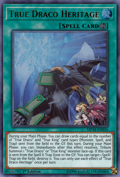 True Draco Heritage [MP18-EN016] Ultra Rare | Jomio and Rueliete's Cards and Comics