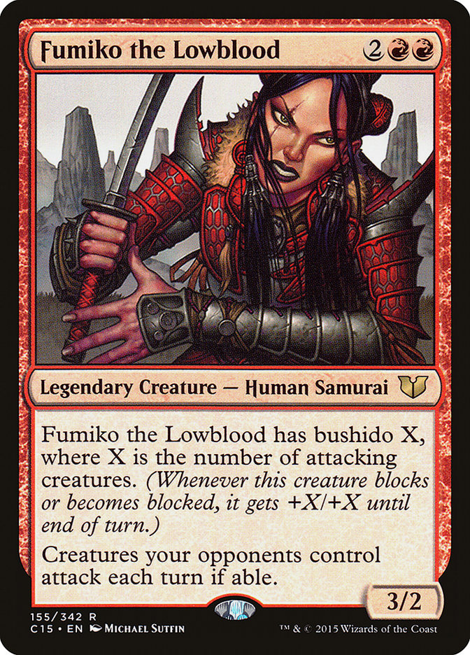 Fumiko the Lowblood [Commander 2015] | Jomio and Rueliete's Cards and Comics