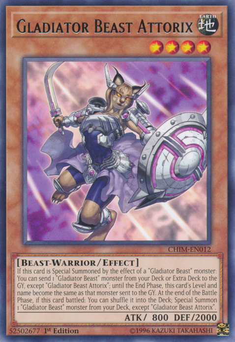 Gladiator Beast Attorix [CHIM-EN012] Rare | Jomio and Rueliete's Cards and Comics