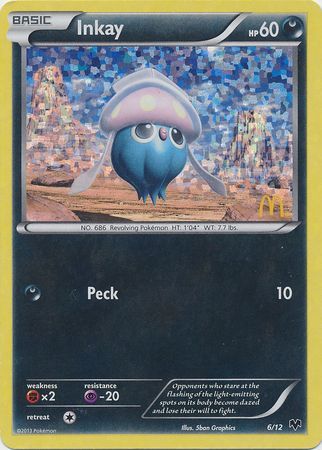 Inkay (6/12) [McDonald's Promos: 2014 Collection] | Jomio and Rueliete's Cards and Comics