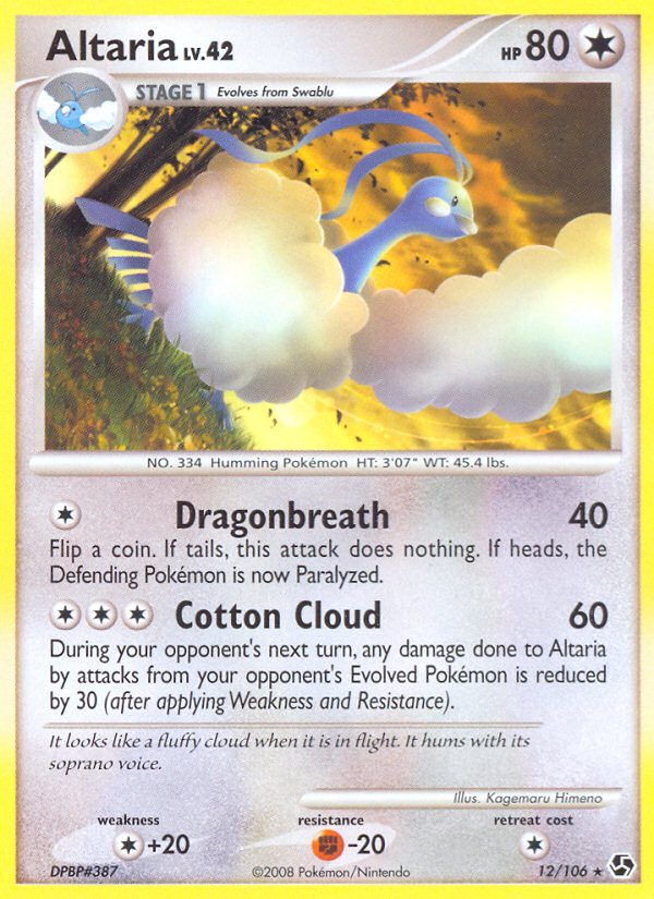 Altaria (12/106) [Diamond & Pearl: Great Encounters] | Jomio and Rueliete's Cards and Comics