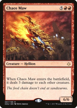 Chaos Maw [Hour of Devastation] | Jomio and Rueliete's Cards and Comics