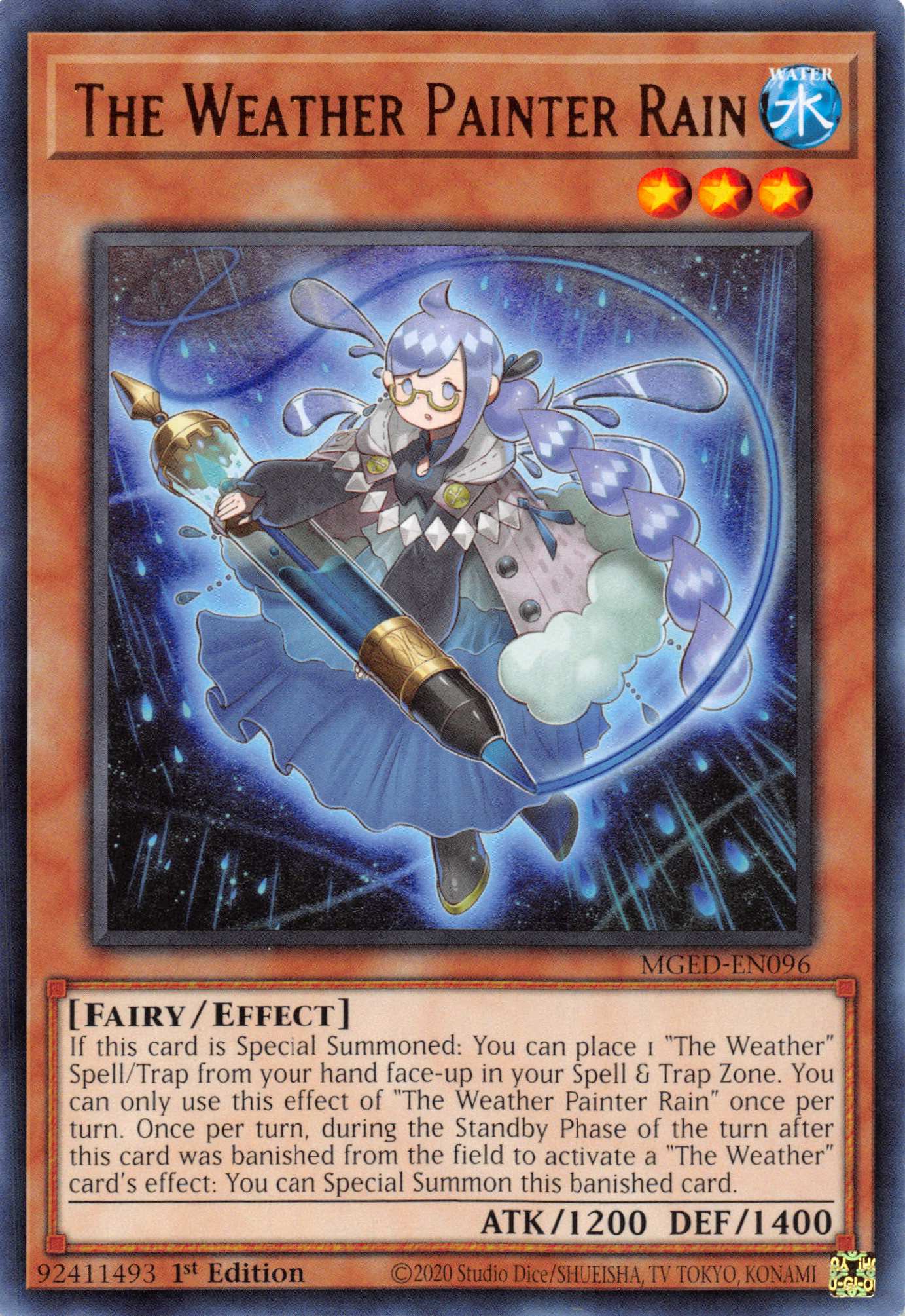 The Weather Painter Rain [MGED-EN096] Rare | Jomio and Rueliete's Cards and Comics