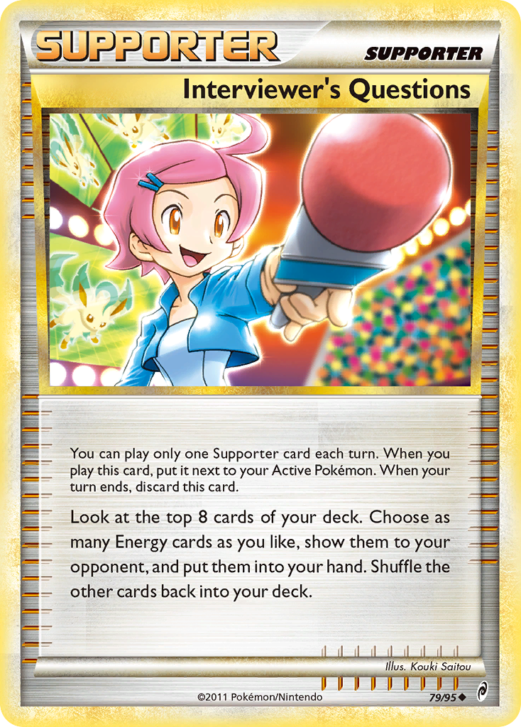 Interviewer's Questions (79/95) [HeartGold & SoulSilver: Call of Legends] | Jomio and Rueliete's Cards and Comics