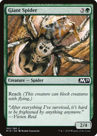 Giant Spider [Core Set 2019] | Jomio and Rueliete's Cards and Comics