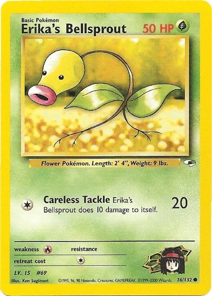 Erika's Bellsprout (76/132) [Gym Heroes Unlimited] | Jomio and Rueliete's Cards and Comics