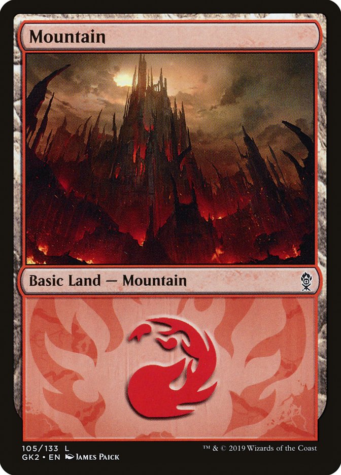 Mountain (105) [Ravnica Allegiance Guild Kit] | Jomio and Rueliete's Cards and Comics