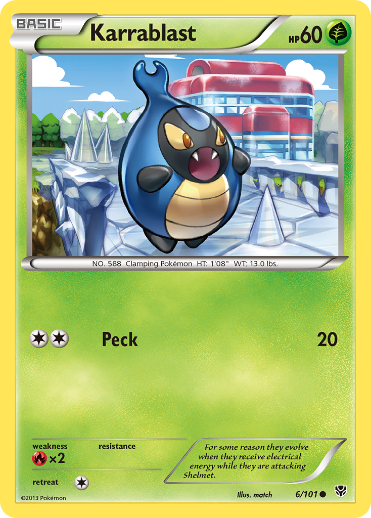 Karrablast (6/101) [Black & White: Plasma Blast] | Jomio and Rueliete's Cards and Comics