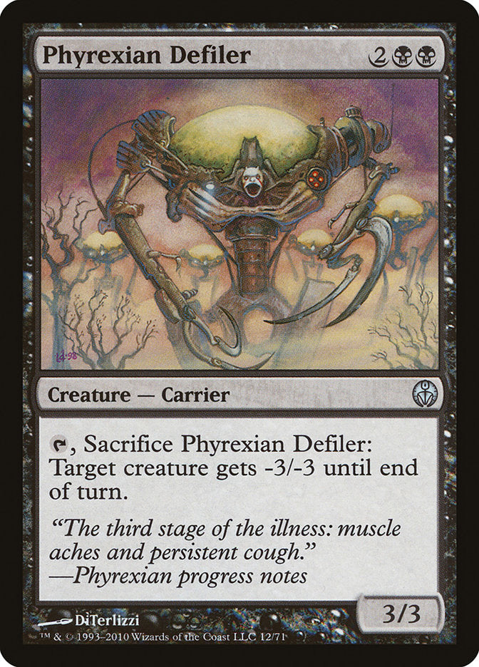 Phyrexian Defiler [Duel Decks: Phyrexia vs. the Coalition] | Jomio and Rueliete's Cards and Comics