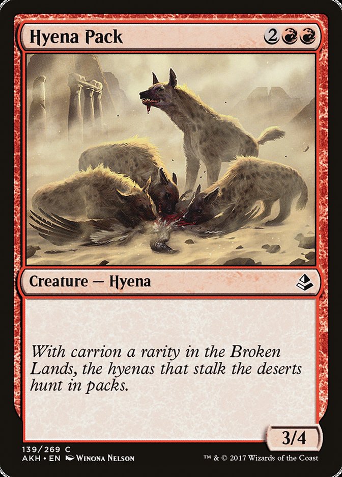 Hyena Pack [Amonkhet] | Jomio and Rueliete's Cards and Comics