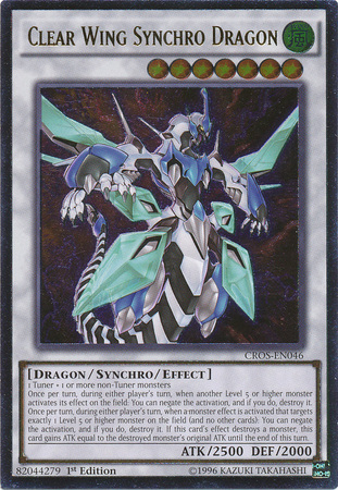 Clear Wing Synchro Dragon (UTR) [CROS-EN046] Ultimate Rare | Jomio and Rueliete's Cards and Comics