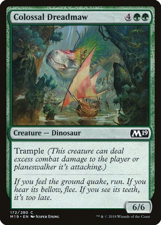 Colossal Dreadmaw [Core Set 2019] | Jomio and Rueliete's Cards and Comics