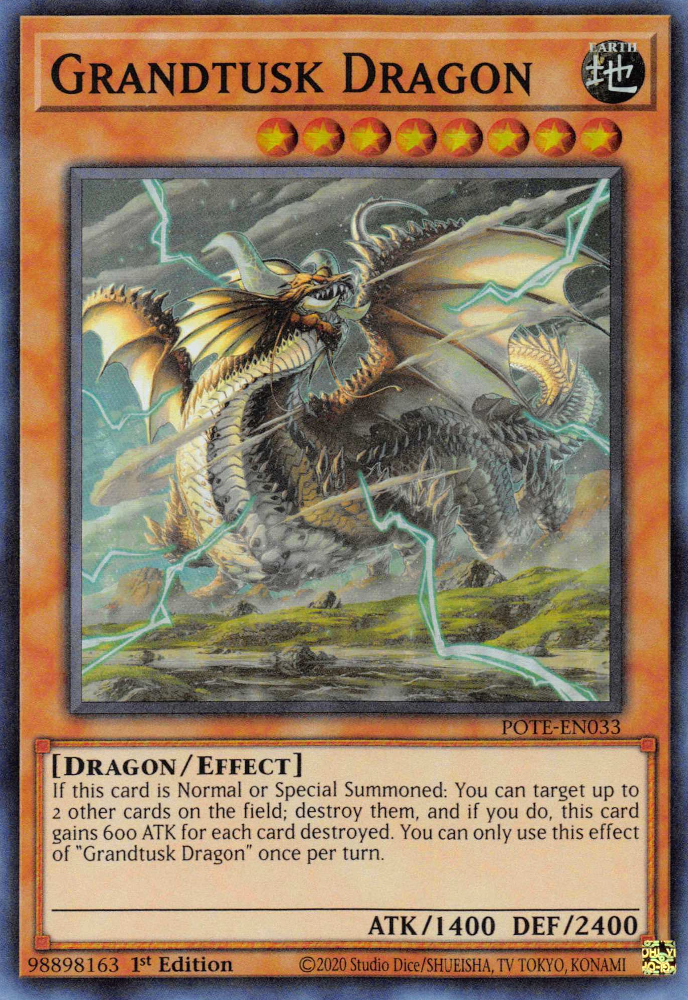 Grandtusk Dragon [POTE-EN033] Super Rare | Jomio and Rueliete's Cards and Comics