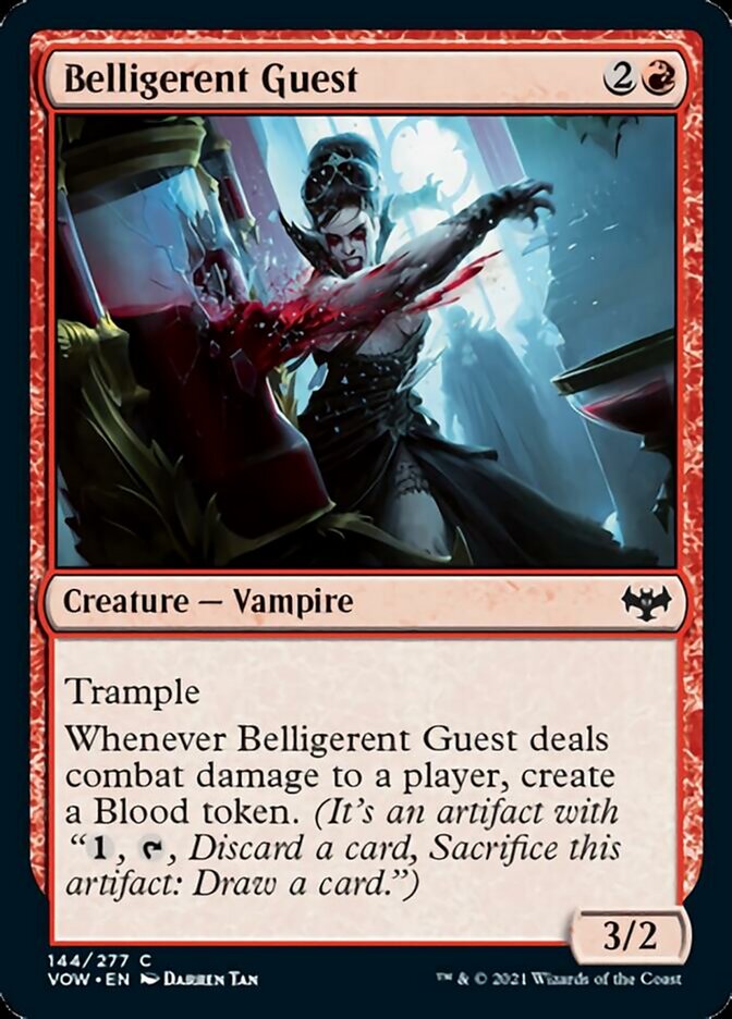 Belligerent Guest [Innistrad: Crimson Vow] | Jomio and Rueliete's Cards and Comics