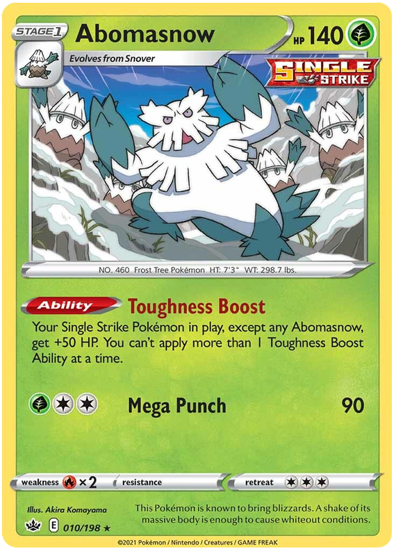 Abomasnow (010/198) [Sword & Shield: Chilling Reign] | Jomio and Rueliete's Cards and Comics