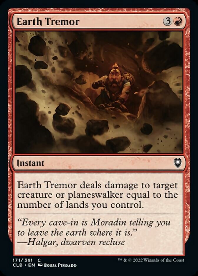 Earth Tremor [Commander Legends: Battle for Baldur's Gate] | Jomio and Rueliete's Cards and Comics
