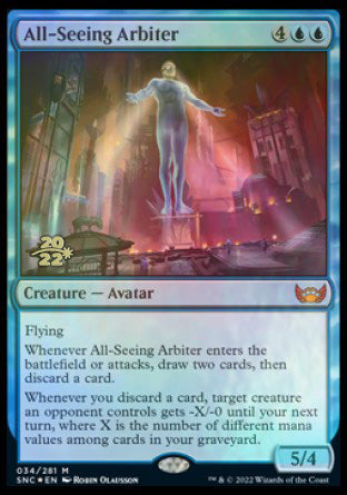 All-Seeing Arbiter [Streets of New Capenna Prerelease Promos] | Jomio and Rueliete's Cards and Comics