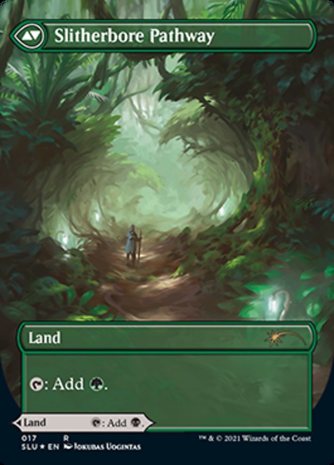 Darkbore Pathway // Slitherbore Pathway (Borderless) [Secret Lair: Ultimate Edition 2] | Jomio and Rueliete's Cards and Comics