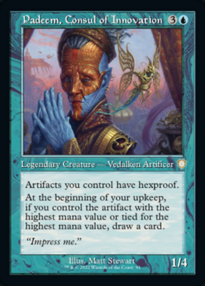 Padeem, Consul of Innovation (Retro) [The Brothers' War Commander] | Jomio and Rueliete's Cards and Comics