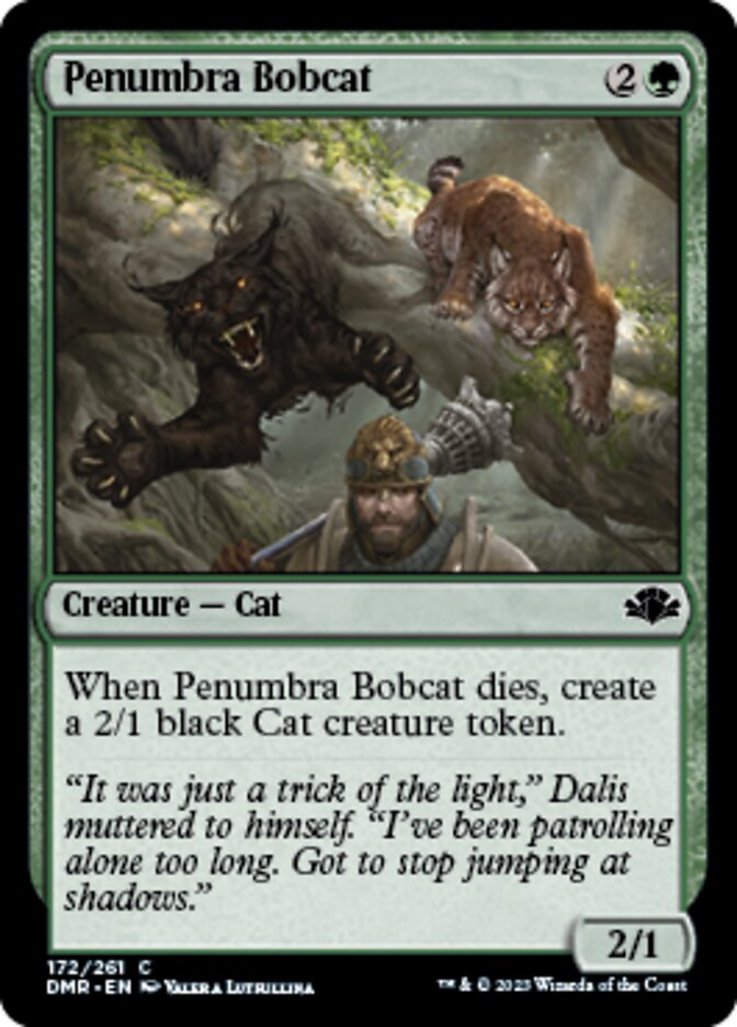 Penumbra Bobcat [Dominaria Remastered] | Jomio and Rueliete's Cards and Comics