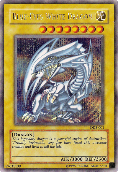 Blue-Eyes White Dragon (Dark Duel Stories) [DDS-001] Secret Rare | Jomio and Rueliete's Cards and Comics