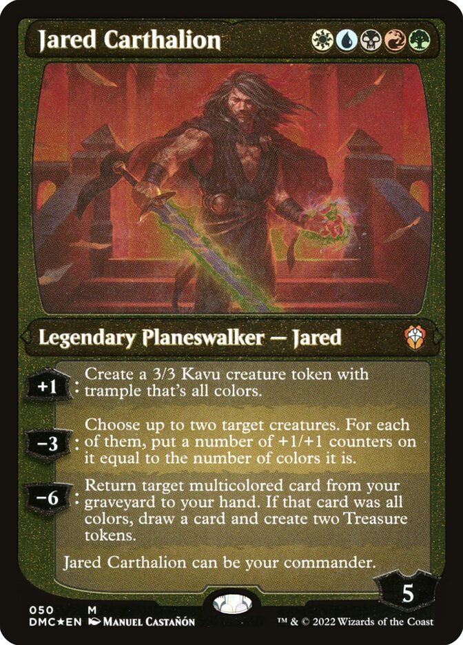Jared Carthalion (Showcase Display Commander) [Dominaria United Commander] | Jomio and Rueliete's Cards and Comics