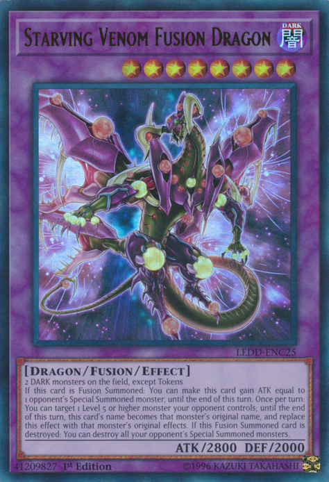 Starving Venom Fusion Dragon [LEDD-ENC25] Ultra Rare | Jomio and Rueliete's Cards and Comics