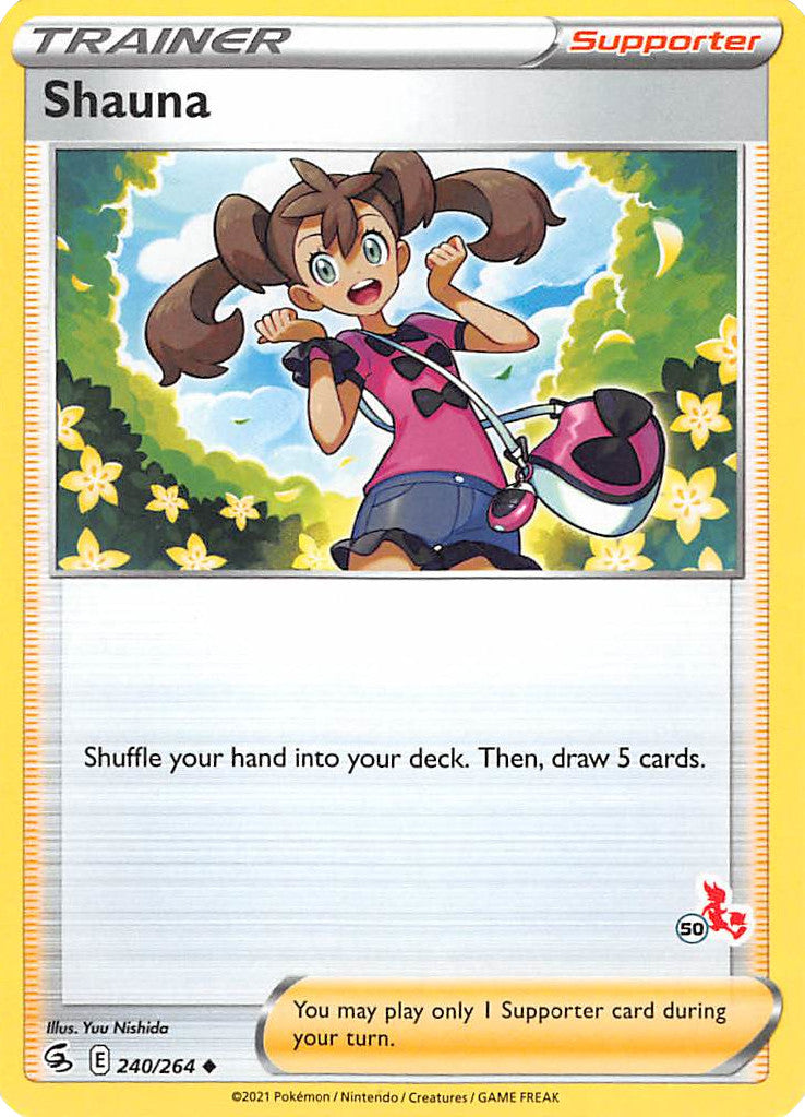 Shauna (240/264) (Cinderace Stamp #50) [Battle Academy 2022] | Jomio and Rueliete's Cards and Comics