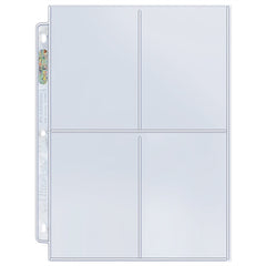 Ultra PRO: Platinum Hologram Mini 4-Pocket Pages - 2-Holes (2.5" x 3.5" / 100-Pack) | Jomio and Rueliete's Cards and Comics