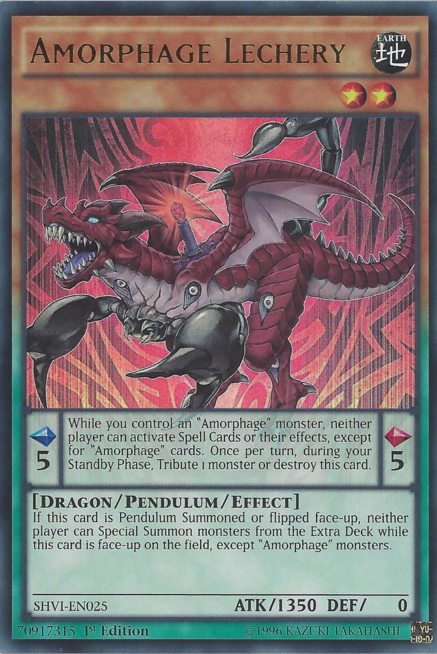 Amorphage Lechery [SHVI-EN025] Ultra Rare | Jomio and Rueliete's Cards and Comics