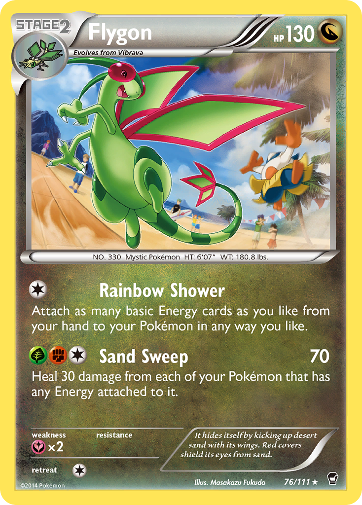 Flygon (76/111) [XY: Furious Fists] | Jomio and Rueliete's Cards and Comics
