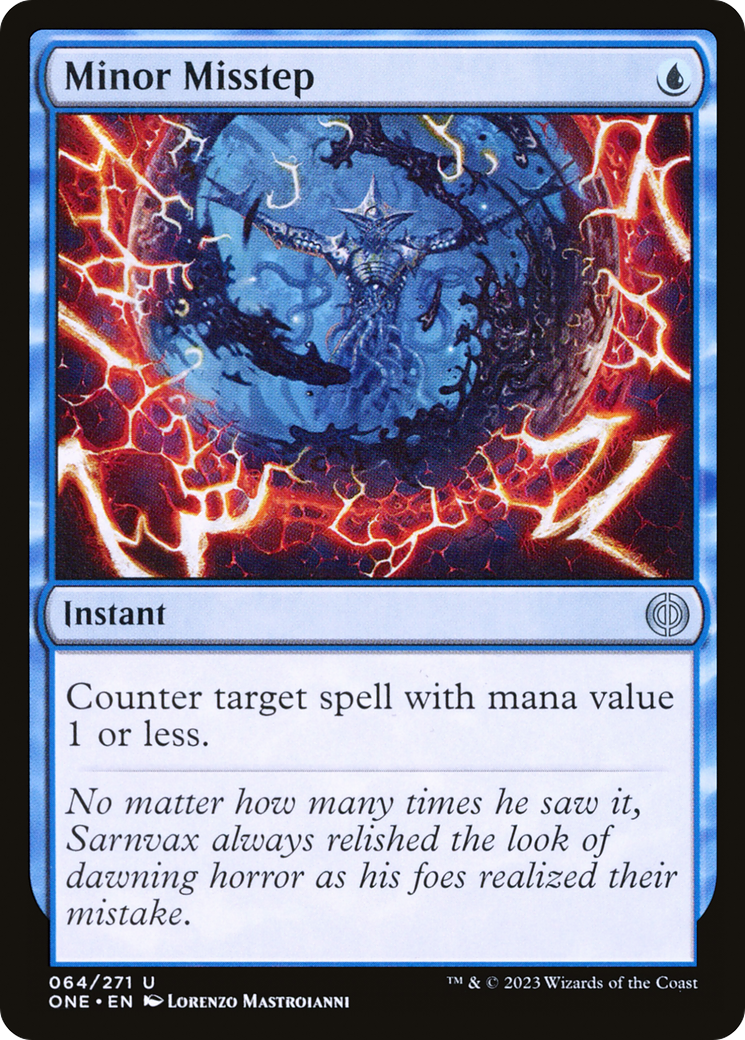 Minor Misstep [Phyrexia: All Will Be One] | Jomio and Rueliete's Cards and Comics