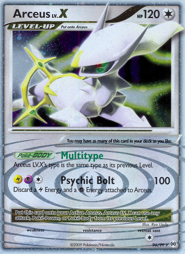 Arceus LV.X (96/99) [Platinum: Arceus] | Jomio and Rueliete's Cards and Comics