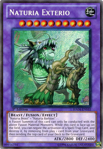 Naturia Exterio [HA04-EN055] Secret Rare | Jomio and Rueliete's Cards and Comics