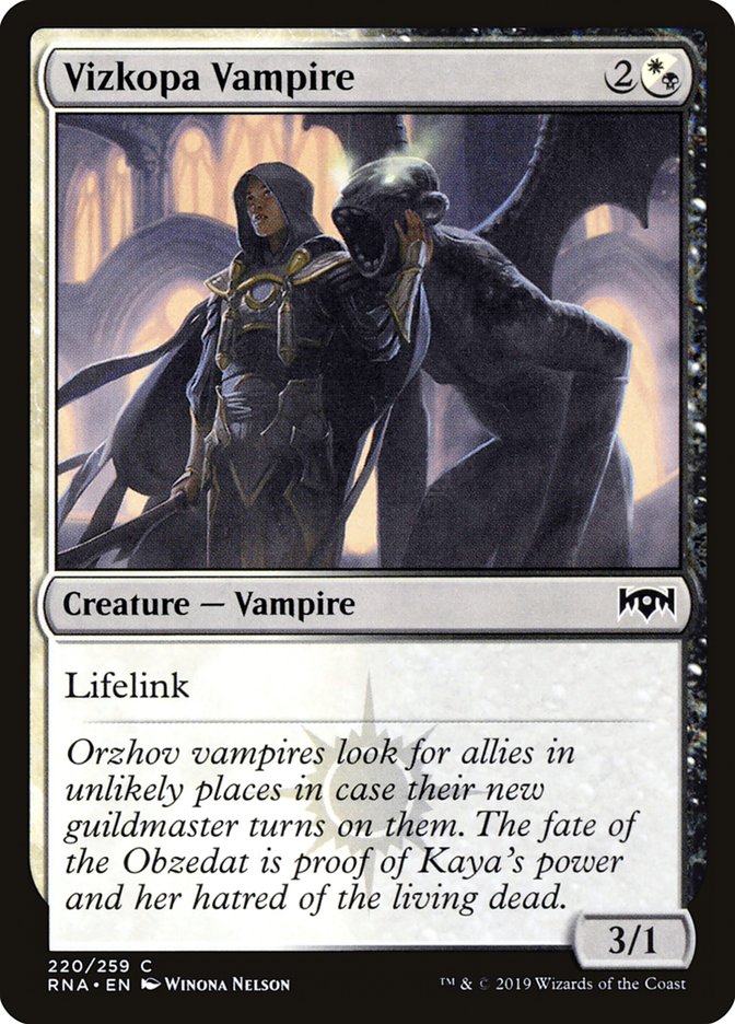 Vizkopa Vampire [Ravnica Allegiance] | Jomio and Rueliete's Cards and Comics