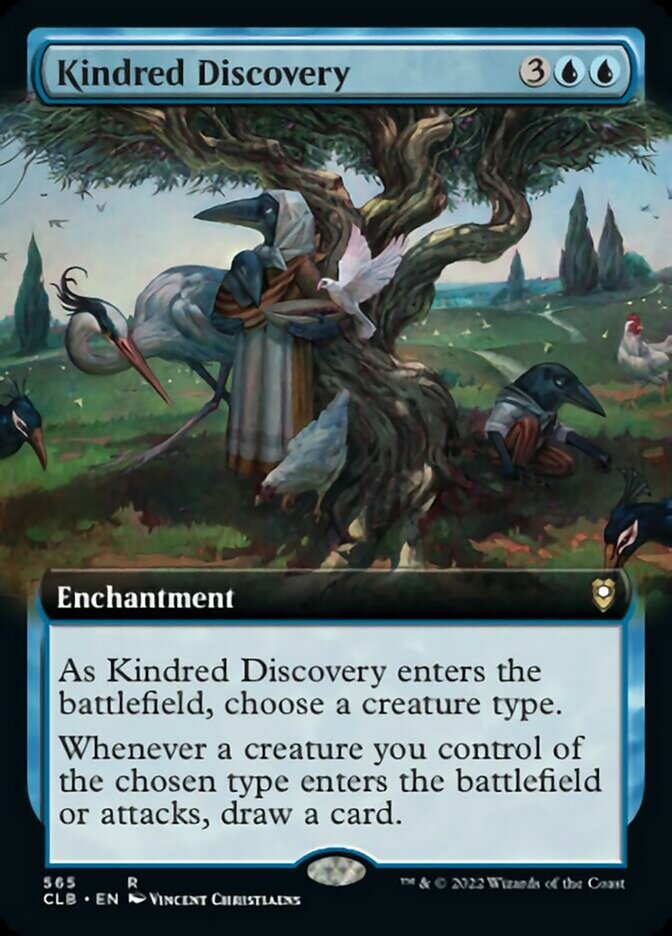 Kindred Discovery (Extended Art) [Commander Legends: Battle for Baldur's Gate] | Jomio and Rueliete's Cards and Comics
