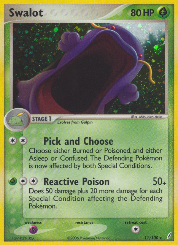Swalot (11/100) [EX: Crystal Guardians] | Jomio and Rueliete's Cards and Comics