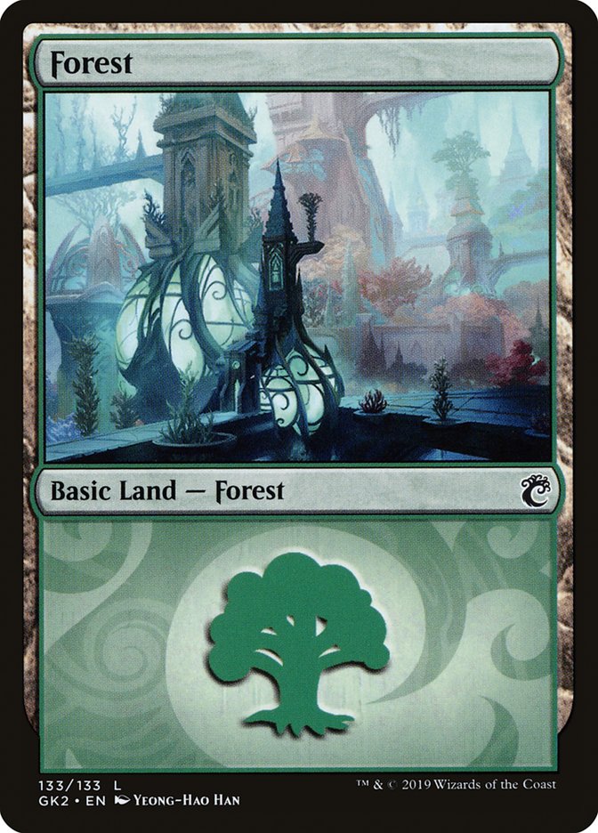 Forest (133) [Ravnica Allegiance Guild Kit] | Jomio and Rueliete's Cards and Comics