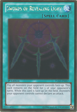 Swords of Revealing Light [PGLD-EN057] Gold Rare | Jomio and Rueliete's Cards and Comics