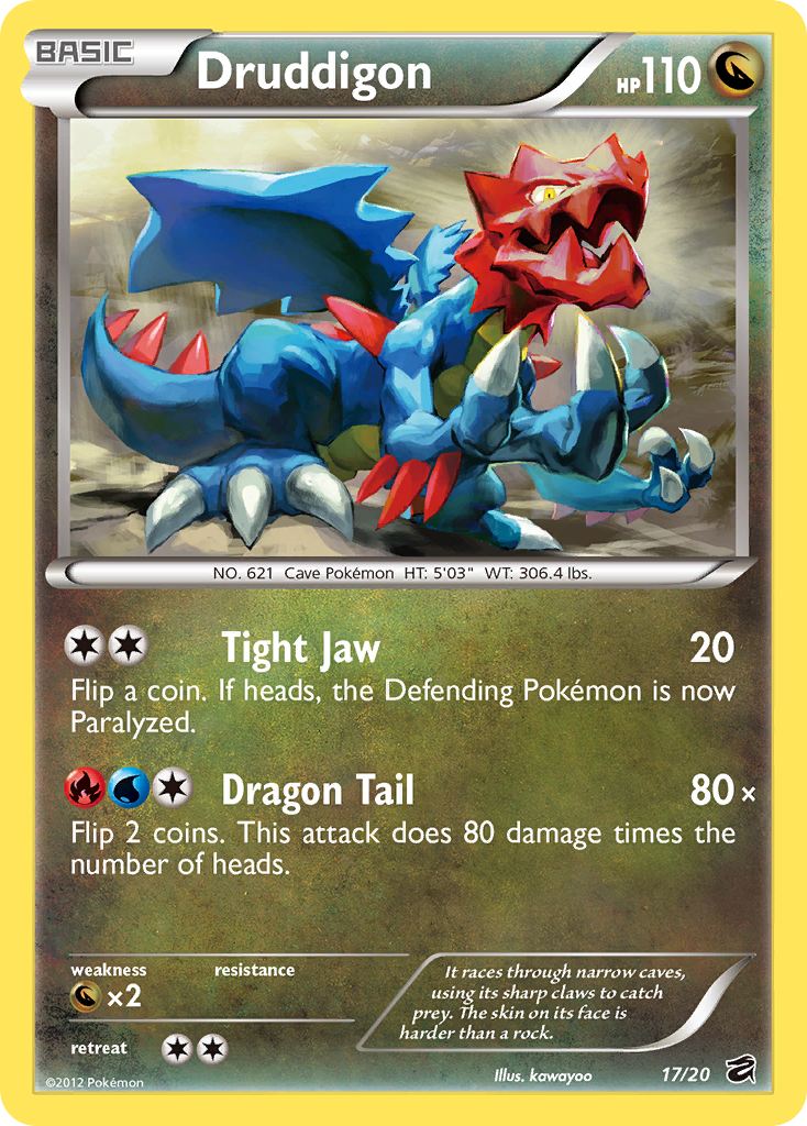 Druddigon (17/20) [Black & White: Dragon Vault] | Jomio and Rueliete's Cards and Comics