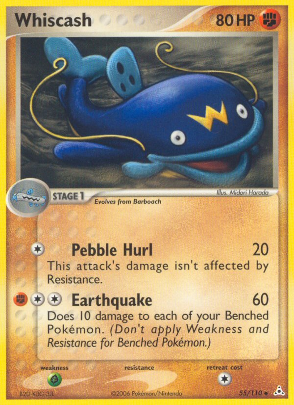 Whiscash (55/110) [EX: Holon Phantoms] | Jomio and Rueliete's Cards and Comics