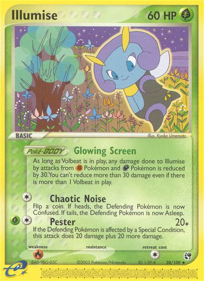 Illumise (38/100) [EX: Sandstorm] | Jomio and Rueliete's Cards and Comics