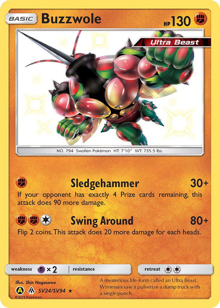 Buzzwole (SV24/SV94) [Sun & Moon: Hidden Fates - Shiny Vault] | Jomio and Rueliete's Cards and Comics